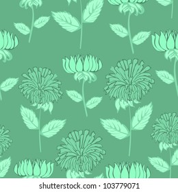 Flowers - seamless pattern