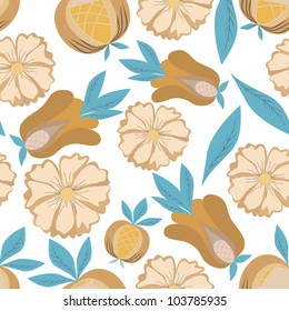 Flowers - seamless pattern