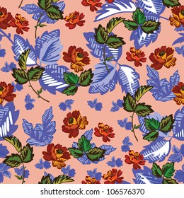 Flowers - seamless pattern