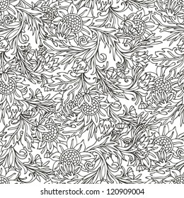 Flowers seamless pattern