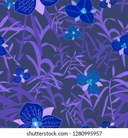 Flowers seamless pattern.