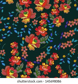 Flowers - seamless pattern