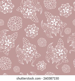 Flowers seamless pattern.