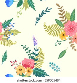 Flowers. seamless pattern