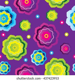 Flowers seamless pattern