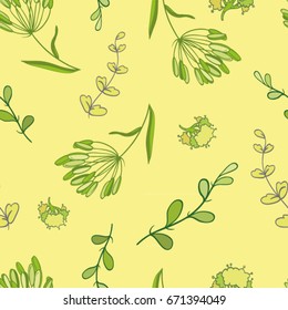 Flowers seamless pattern