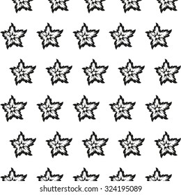 Flowers seamless  pattern or background. Floral texture. Vector illustration.