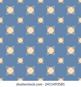 flowers seamless pattern with the blue background, seamless pattern, paper wrapping, paper for gift.