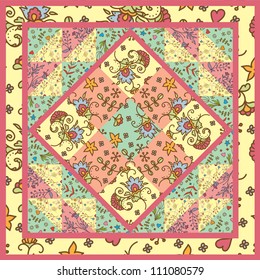 Flowers seamless pattern. Can be used for wallpaper, pattern fills, web page background, surface textures, textile.