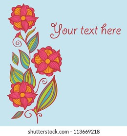 Flowers seamless pattern. Can be used for wallpaper, pattern fills, web page background, surface textures, textile.