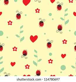 Flowers seamless pattern. Can be used for wallpaper, pattern fills, web page background, surface textures, textile.