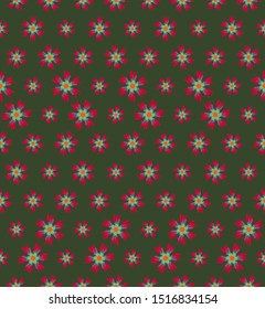 Flowers seamless pattern. Decorative backdrop for wallpaper, pattern fills, web page background, surface textures.