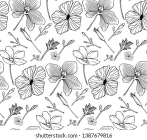 flowers seamless Pattern Design. EPS format