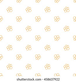 Flowers seamless pattern. Doodle style. Hand drawing. Delicate texture for your design.