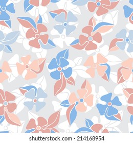 Flowers seamless pattern. Floral background.