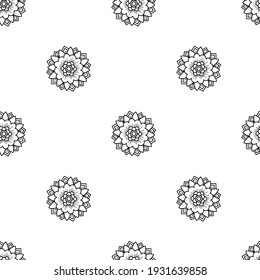Flowers seamless pattern. Floral digital paper. Vector illustration. 