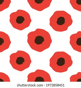 Flowers seamless pattern. Floral digital paper. Vector illustration. 