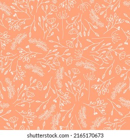 Flowers seamless pattern, floral pink background, Seamless pattern for design and fashion prints