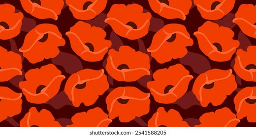 Blumen Nahtloses Muster Handgezeichnete Blumen, nahtlose Muster mit Blumen für Stoff, Textilien