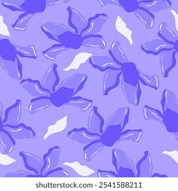 Blumen Nahtloses Muster Handgezeichnete Blumen, nahtlose Muster mit Blumen für Stoff, Textilien