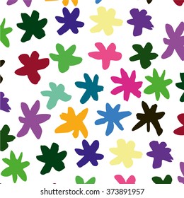 flowers seamless pattern, stock vector background