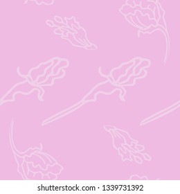 Flowers. Seamless pattern. Vector illustration.