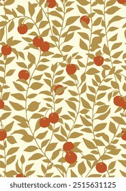Flowers seamless pattern. vector illustration. Abstract flowers, floral vector with leaves