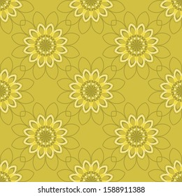Flowers seamless for textile printing