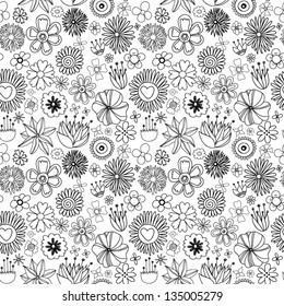 Flowers. Seamless texture