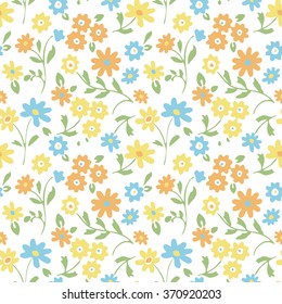 flowers - seamless vector pattern