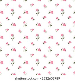 Flowers Seamless Vector Pattern Design