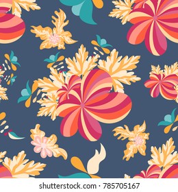 flowers seamless vector pattern for your design