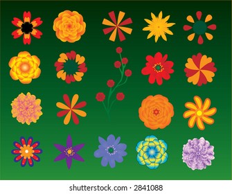 Flowers set