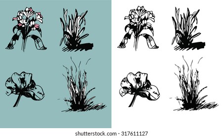 Flowers set 