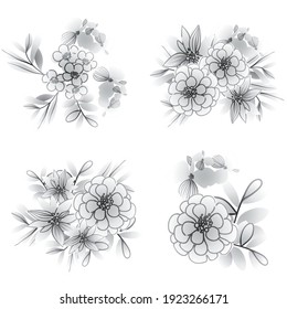 ウェディング 花 水彩 のイラスト素材 画像 ベクター画像 Shutterstock