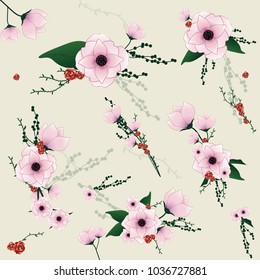 Flowers set isolated on bright background.Modern design for t-shirt,print material,cloth and textile.For invite and wedding card,wallpaper,poster,greeting card.Creative trendy art,vector illustration