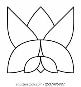 Flowers Shape for Logo idea, Element, Background, Texture