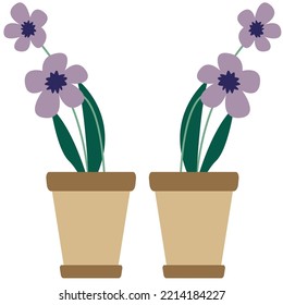 Flowers spring flat icon vector illustration