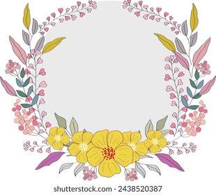 flowers of spring Vector background