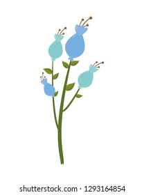 flowers stem leaves