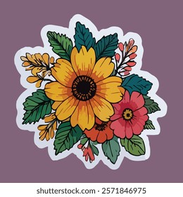 The Flowers Stickers Victor Design 