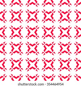 Flowers stylized seamless pattern. Floral modern ornament. Abstract fashion design. Geometric texture for background, wallpaper, wrapping, fabric, textile. Color template for print, website etc Vector