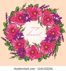 flowers summer vector set