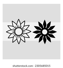 Flowers, Flowers SVG Bundle, Flowers Clipart, Leaves svg, Circut Cut Files Silhouette, Rose, Hibiscus Svg, Flower Silhouette, Sunflower, Vcetor, Flower Outline, Eps, Cut file svg