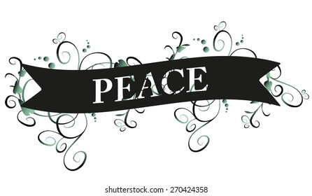 Flowers and text. 