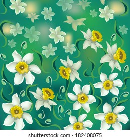 flowers, texture, daffodil