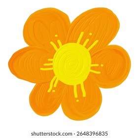 Flowers that look bright and have textures are similar to paint with a brush or a trowel.