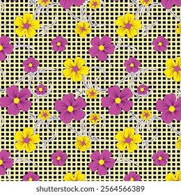 Flowers theme hand painted flowers art background,the fashion of modern painting flower art,illustration image printing factory