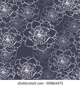  Flowers Transparent On The Background  Pattern