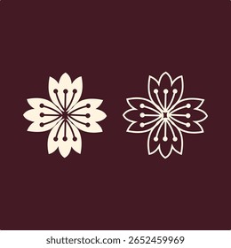 Flores na moda vetor importante importante ilustração design encantador fundo colorido.eps